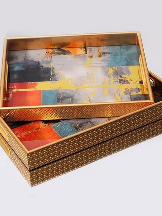Πλαστικός Δίσκος Σερβιρίσματος 40x30x4.5cm 2τμχ