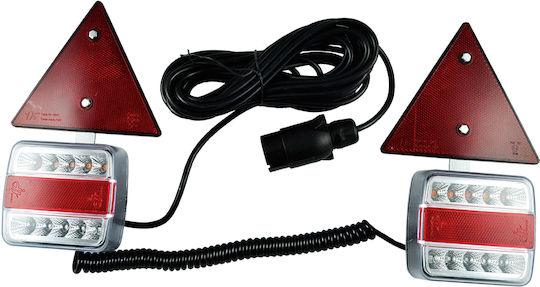 Set 2 Magnetische Piloten 2 Reflektierende Bänder LED Jbm-52839