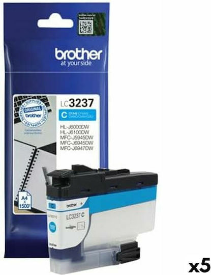 Brother Original Pack of 5 InkJet Printer Inks Cyan (LC-3237C)