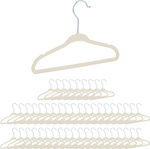 Relaxdays Clothes Hanger Beige 10026485_1007 1pcs