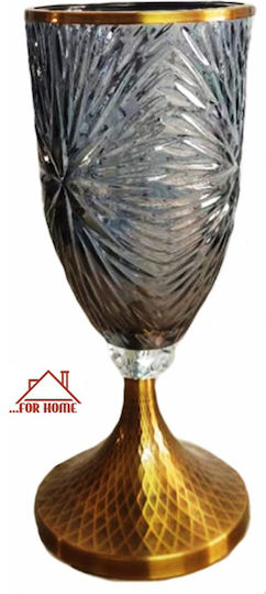 ForHome Dekorative Glasvase Graues 12xH30cm