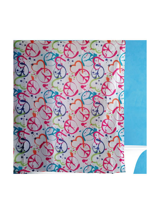 San Lorentzo Peacesplash Shower Curtain 180x200cm Peacesplash