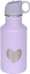 Laessig Little Gang Heart Non Spill 500ml Λιλά