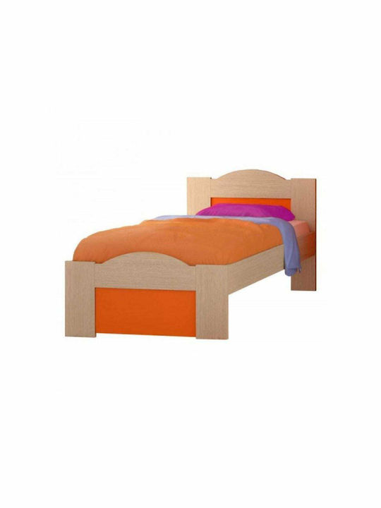 Wave Kids Bed Classic Semi Double Orange for Mattress 110x190cm
