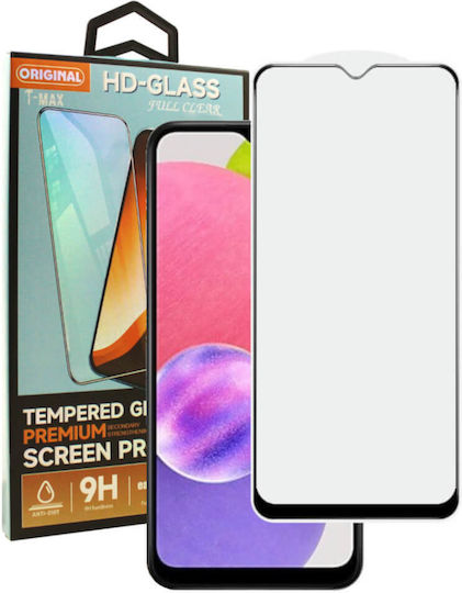 T-Max 3D 0.2mm Full Glue Tempered Glass Μαύρο (Samsung A15, M15, F15)