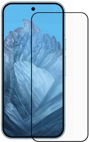 Tempered Glass Screen Protector Full Coverage Google Pixel 9 Pro XL Black