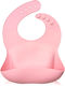 Baby Donkey Wasserdicht Lätzchen Silikon mit Tasche Rosa