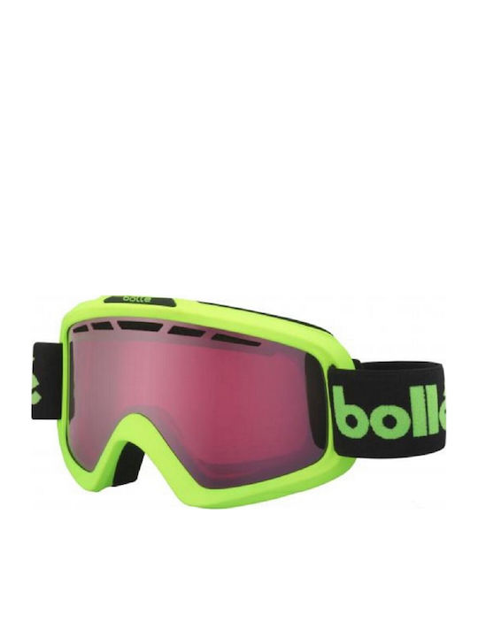 Bolle Μάσκα Σκι & Snowboard Ενηλίκων Πράσινη με Φακό σε Πράσινο Χρώμα