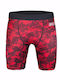 Bad Boy Compression Short Men Martial Arts Leggings Red
