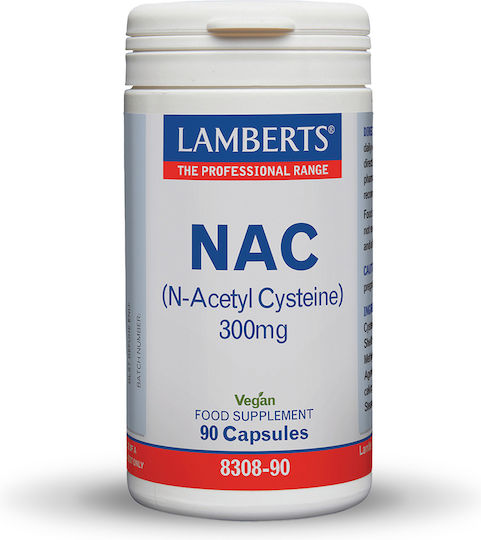 Lamberts NAC N-Acetyl Cysteine 300мг 90 Капсули