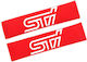 Stoff-Sicherheitsgurtpolster Sti Rot 2 Stück