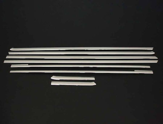 Stainless Steel Window Ornaments Mercedes Vito W447 2015-> Set 8 Pieces Short Body
