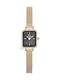 Daniel Wellington Quadro Women's Watch with Gold Metal Bracelet