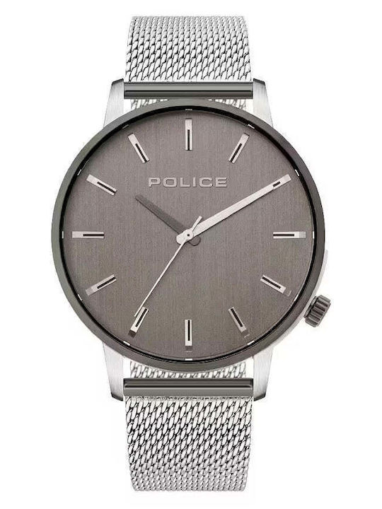 Police Дамски Часовник 46.5mm Кварцов със Сива Метална Верижка