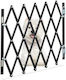 Relaxdays Divider De Verandă Pentru Câine Negru 96 X 15 Cm