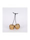 Decorative Cherry Polyresin Gold Black 12.9x6x20cm 14165 752-28603