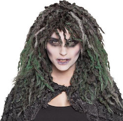 Witch Wig Green Black