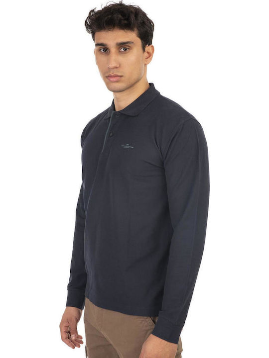 Double Polo Μπλούζα Μακρυμάνικη Navy