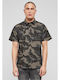Short-sleeved Cotton Shirt Camo Dark Camo