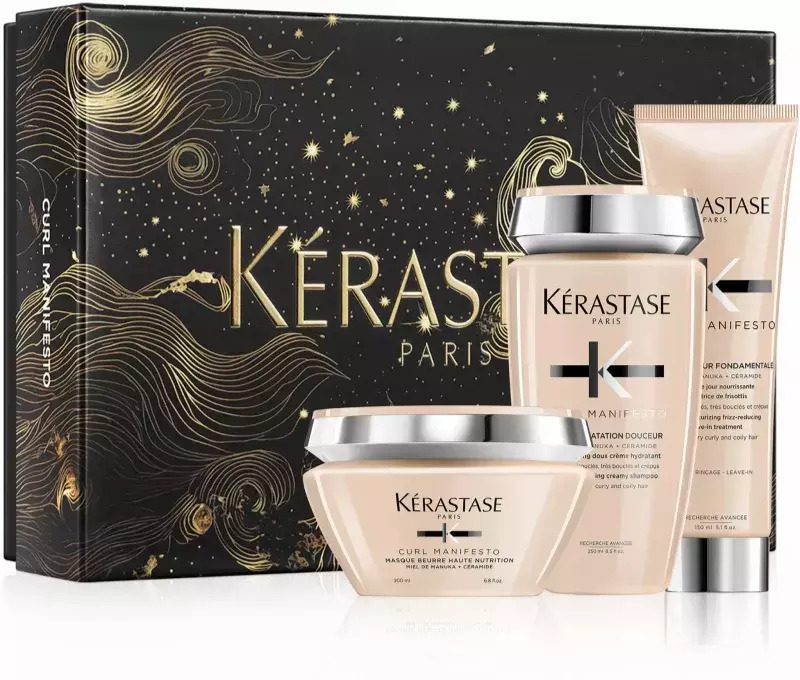 【Kérastase】 Curl Manifesto 250ml セット Kérastase Curl Manifesto Hair Care Set for Hydration for Curly