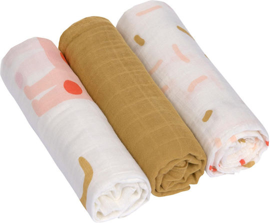 Laessig Umărul Burp Cloth 80x80cm 3 Bucăți Laessig Umărul Burp Cloth 80x80cm 3 Bucăți
