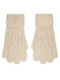 Weiß Gestrickt Handschuhe