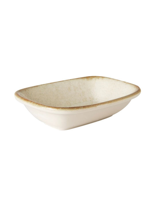 By Bone Serving Bowl Round made of Porcelain Yellow with Diameter 12cm 24pcs
