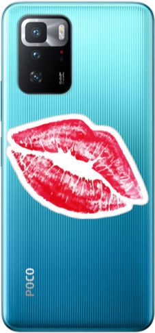 Xiaomi Poco X3 GT Sabbernde Zunge Transparente Silikon TPU Hülle
