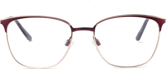 Vistan Women's Metal Prescription Eyeglass Frame Rose Gold 04550/002