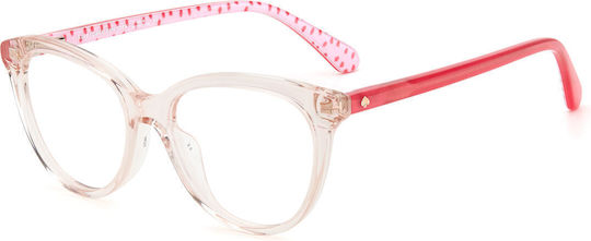 Kate Spade Kindlich Kunststoff Brillenrahmen Katzenauge Rosa