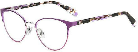Kate Spade Παιδικός Μεταλλικός Σκελετός Γυαλιών Cat Eye Μωβ