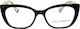 Dolce & Gabbana Пластмасов Рамка за Очила Котешко око Кафяв DG3357 3217