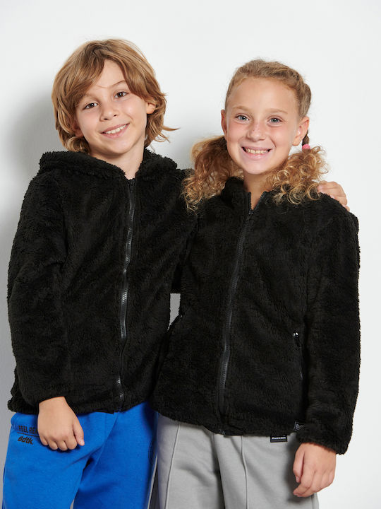 BodyTalk Athletic Kids Cardigan Fleece with Hoo...