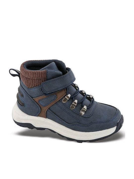 Kinderstiefeletten mit Schnürsenkeln Blau