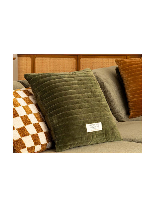 Atmosphera Sofa Cushion Fleece Green 45x45cm.