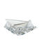 Rogaska Laura Platou Decorativ Pătrată Cristal Transparentă 1buc 25.3x25.3x10.1buc