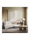 Gofis Home Ριχτάρι Πολυθρόνας Nimbus 180x180εκ. Dove Ecru 447/40