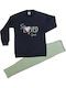Kids' Set with Leggings Winter 2pcs Black, Mint