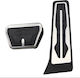Set Pedale Rutschfest für Bmw X3 / X4 / X5 / X6 / Serie 2 Aluminium Silber 3Stück