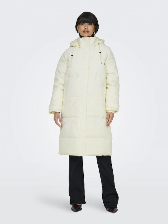 Lang Damen Puffer Jacke für Winter Graphite