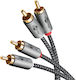 Wentronic Cable 2x RCA male - 2x RCA male 0.5m