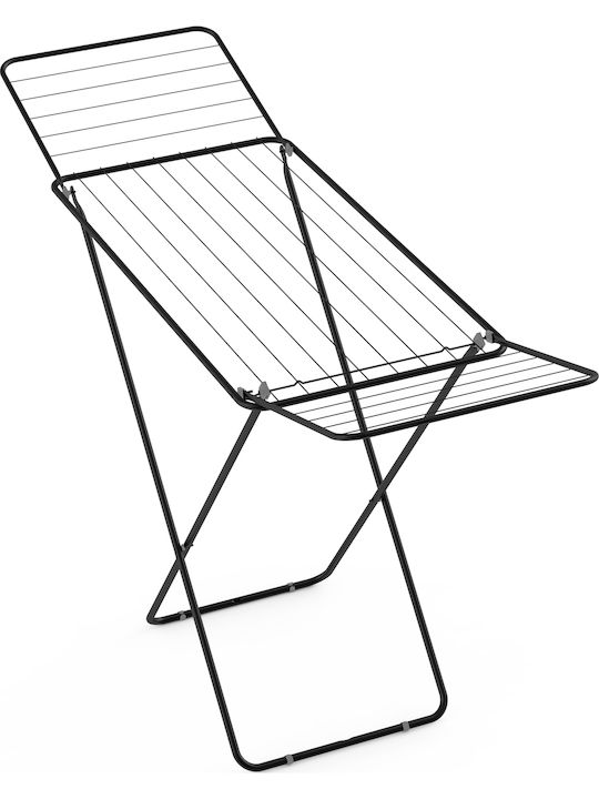 Viosarp Metallic Folding Floor Clothes Drying Rack with Hanging Length 18m