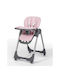 FreeOn And Foldable Baby Highchair with Adjustable Height Pink