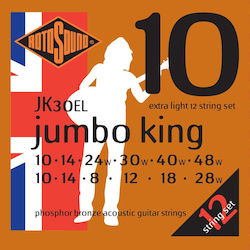 Rotosound Jumbo King Einstellen Phosphor-Bronze Akustikgitarrensaiten 10 - 48
