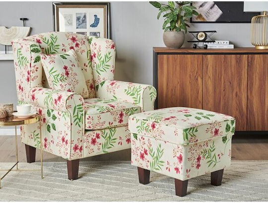 Berwyn 1422 Sessel mit Fußhocker Mehrfarbig 95x77x78cm