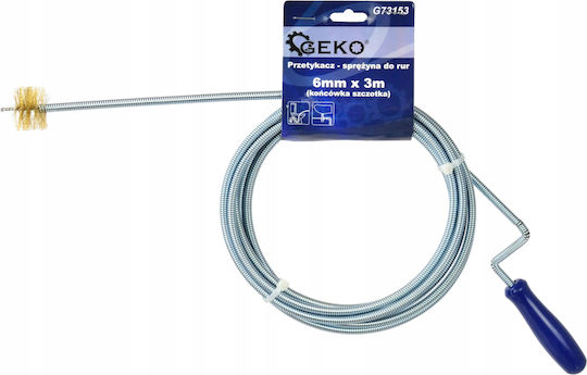 Rohrreinigungsschlange Bürste 6mm x 3m Geko