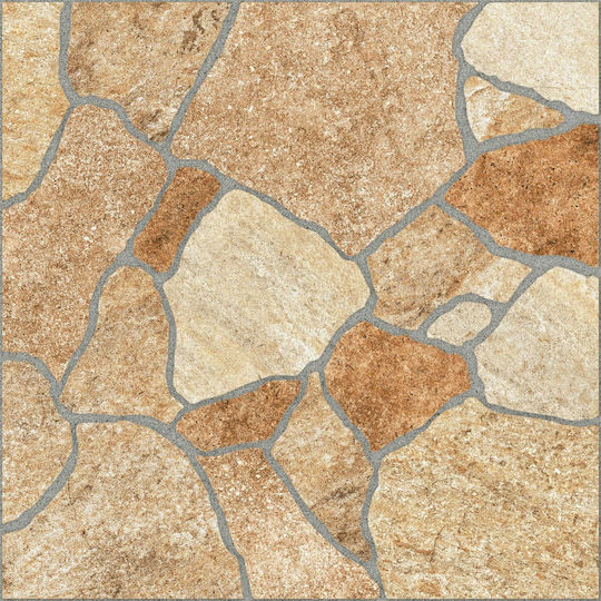 Karag Veneto Piesă Ceramică De Podea / Montată Pe Perete În Aer Liber Matt 45.6x45.6cm Maro