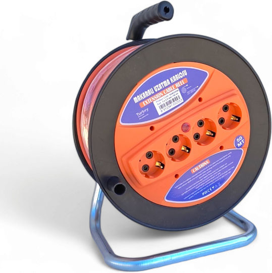 40 M Extension Cord 3 X 2.5 Mm Cobi Smart Drum Reel 4 Outlets Ergonomic Carry Handle