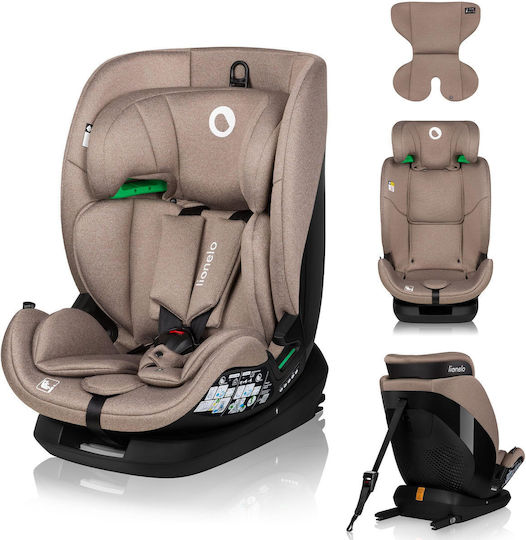 Lionelo Lavender Baby Car Seat with Isofix Beige Latte