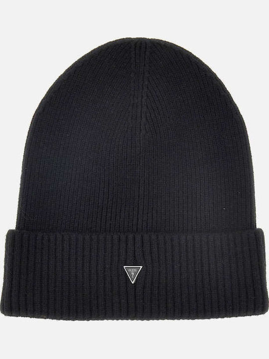 Beanie Ανδρικός Σκούφος Πλεκτός σε Μαύρο χρώμα